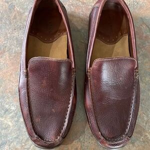 Johnston & Murphy Brown Leather Driving Moccasin Sz 10